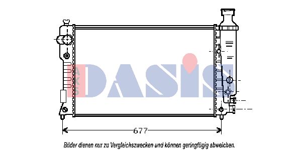 AKS DASIS radiatorius, variklio aušinimas 160069N